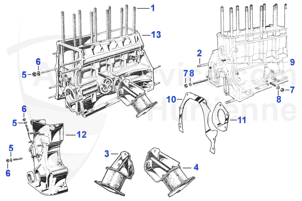 Motorblock/Aufhängung