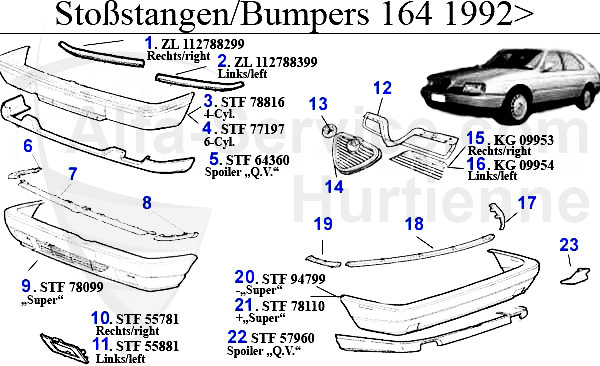 BUMPER/GRILLE/PANEL 1992>