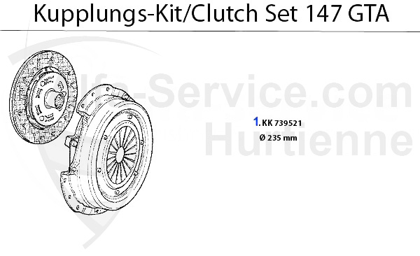 Kupplungs-Kit 3.2 V6 24V/GTA