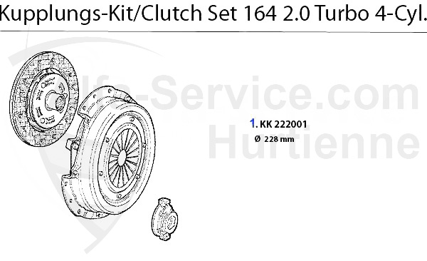 Kupplungs-Kit 2.0 Turbo 4-Zyl.