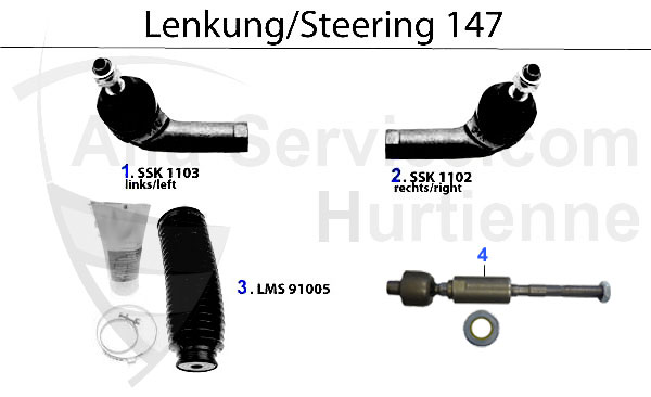 Lenkungsteile
