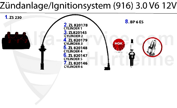 Zündanlage 3.0 V6 12V