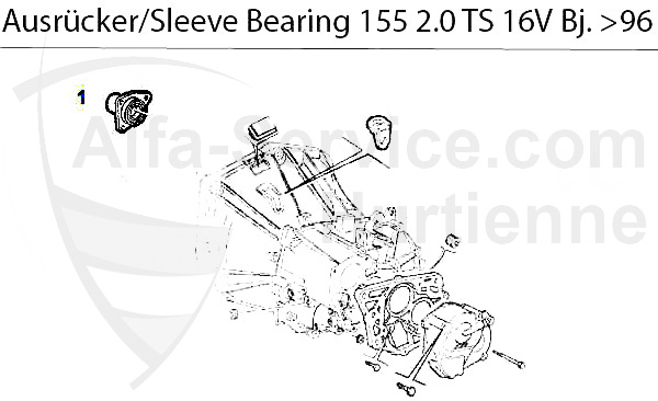Führungshülse f. Ausrücker TS 16V Bj. >4