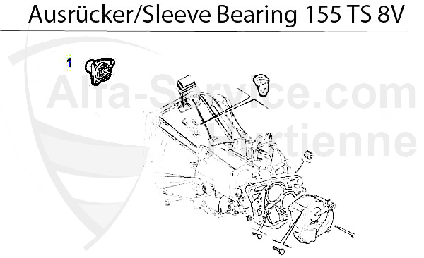 Führungshülse f. Ausrücker TS 8V