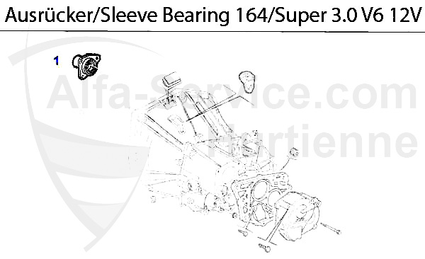 Führungshülse f. Ausrücker 3.0 V6 12V