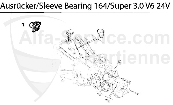 Führungshülse f.Ausrücker 3.0 V6 24V
