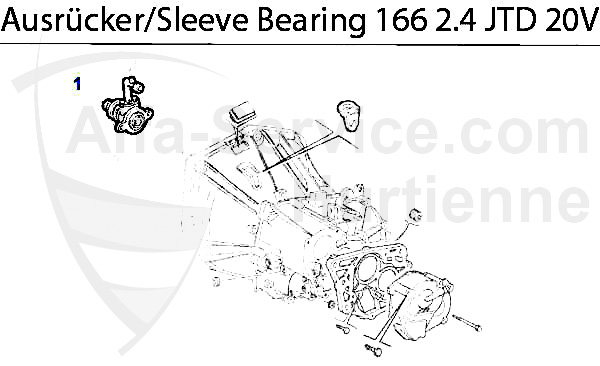 Zentralausrücker 2.4 JTD 20V