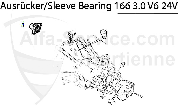 Führungshülse f. Ausrücker 3.0 V6 24V