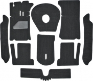 Teppichsatz Spider 1966-69 Innenraum Velours schwarz