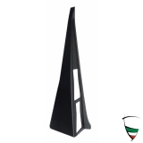 B-PILLAR COVER LEFT - SPIDER 83-89 two holes, black, plastic corpus coated with Skay