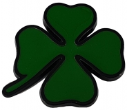 MODEL SIGN CLOVERLEAF GREEN 35x35MM BLACK EDGE