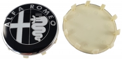 Felgenemblem Alfa Romeo schwarz/weiß 60mm 1 Stück