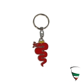 Schlüsselanhänger Schlange rot