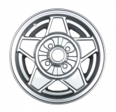 CROMODORA Alu-Felge 6x14 ET32 für Giulia und Berlina inkl.Schrauben und Nabenabdeckung