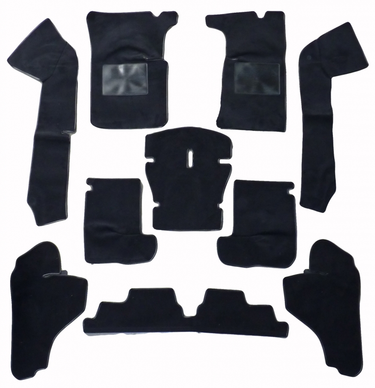 CARPET SET SPIDER 90 BLACK 10 PCS