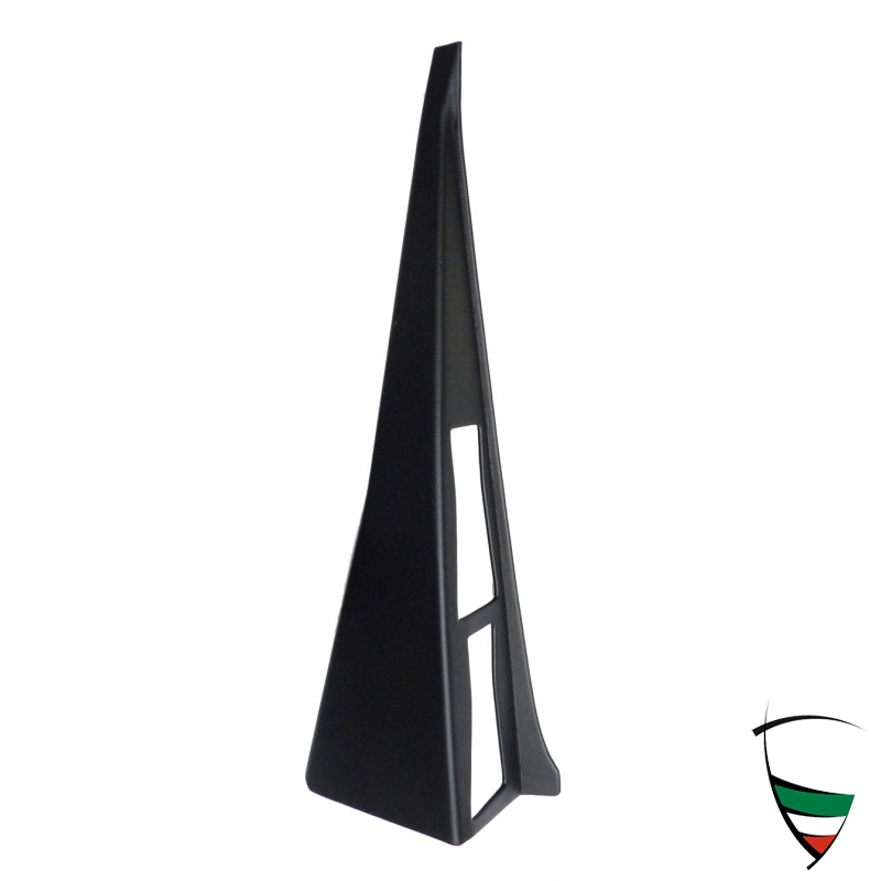 B-PILLAR COVER LEFT - SPIDER 83-89 two holes, black, plastic corpus coated with Skay