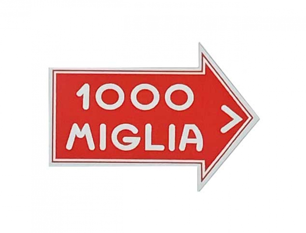 Mille Miglia Aufkleber klein 70 mm