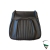 ONLY BASE SEAT, WITHOUT BACK! BLACK IMITAION LEATHER(SKAY),LONGITUDINAL SEAM, SPIDER 66-77