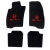 Fußmattensatz Alfa MITO (955) 4tlg. schwarz/rotes Emblem Tuftvelour, gekettelt